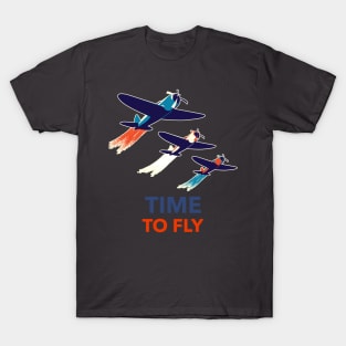 Time To Fly Pilot Design T-Shirt